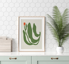 Load image into Gallery viewer, Giclée print "When tulip hugged the moon" / "Kai tulpė Mėnulį apkabino"