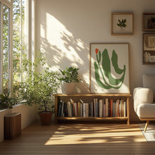 Load image into Gallery viewer, Giclée print "When tulip hugged the moon" / "Kai tulpė Mėnulį apkabino"