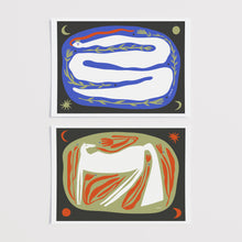 Load image into Gallery viewer, The bundle of two letter prints &quot;The Snake and The Horse&quot;
