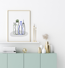 Load image into Gallery viewer, Giclée print &quot;Four vases&quot;
