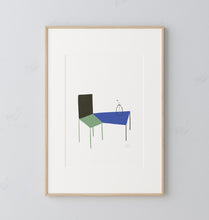 Load image into Gallery viewer, Giclée print &quot;Chair. Table. Vase&quot; / &quot;Kėdė. Stalas. Vaza&quot;
